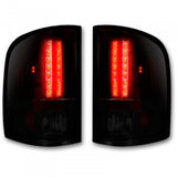 RECON 264175RBK DARK RED SMOKED OLED TAIL LIGHTS - sunny-diesel-performance