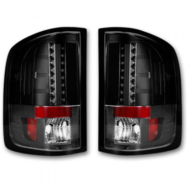 RECON 264189BK SMOKED LED TAIL LIGHTS - sunny-diesel-performance