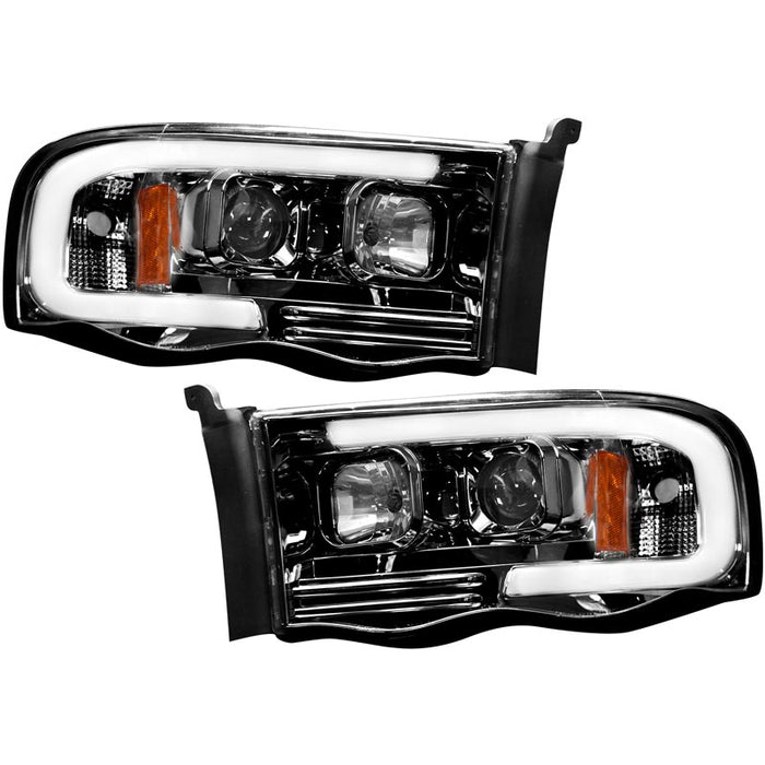 RECON 264191BKC SMOKED PROJECTOR HEADLIGHTS WITH OLED U-BAR - sunny-diesel-performance