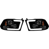RECON 264270BKC SMOKED PROJECTOR HEADLIGHTS WITH OLED U-BAR - sunny-diesel-performance
