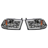 RECON 264270CLC CLEAR PROJECTOR HEADLIGHTS WITH OLED U-BAR - sunny-diesel-performance