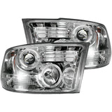 RECON 264270CL CLEAR PROJECTOR HEADLIGHTS WITH LED HALOS - sunny-diesel-performance
