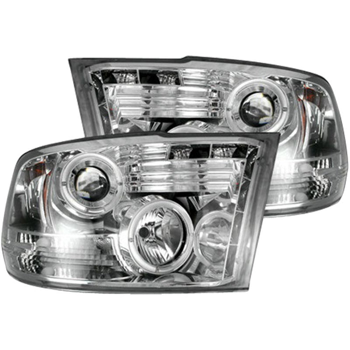 RECON 264270CL CLEAR PROJECTOR HEADLIGHTS WITH LED HALOS - sunny-diesel-performance