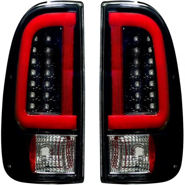 RECON 264292BKS SMOKED OLED SCANNING LED TAIL LIGHTS - sunny-diesel-performance