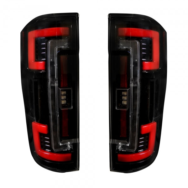 RECON 264299LEDBK DUAL U-BAR SMOKED LENS OLED TAIL LIGHTS - sunny-diesel-performance