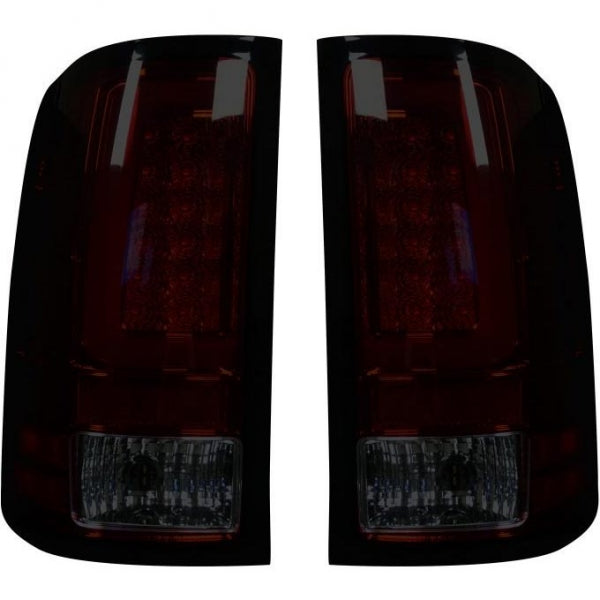 RECON 264389RBK DARK RED SMOKED OLED TAIL LIGHTS - sunny-diesel-performance