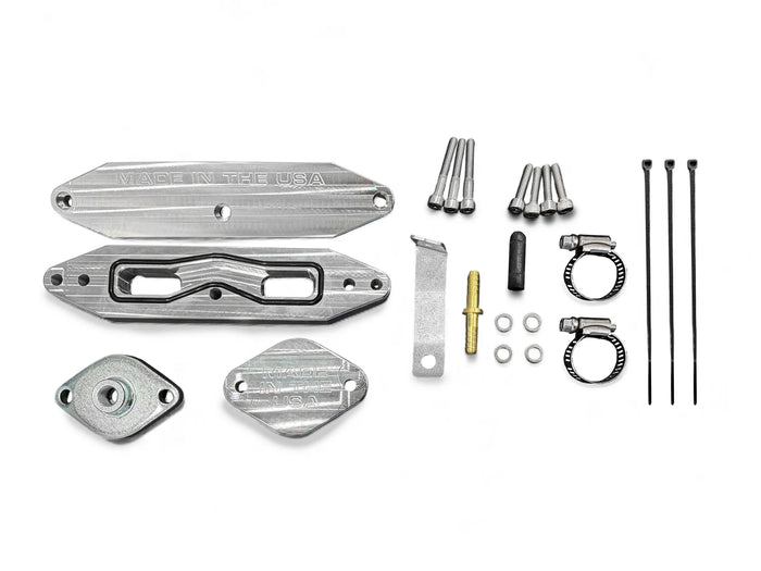 2011-2019 6.7L | BILLET COOLER UPGRADE KIT POWER STROKE W/PASS-THROUGH PLATE