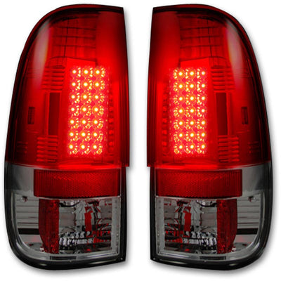 RECON 264172CL CHROME LED TAIL LIGHTS - sunny-diesel-performance