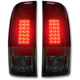 RECON 264176RBK DARK RED SMOKED LED TAIL LIGHTS - sunny-diesel-performance
