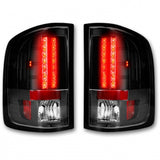 RECON 264189BK SMOKED LED TAIL LIGHTS - sunny-diesel-performance