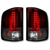 RECON 264189RD RED LED TAIL LIGHTS - sunny-diesel-performance