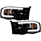 RECON 264191BKC SMOKED PROJECTOR HEADLIGHTS WITH OLED U-BAR - sunny-diesel-performance