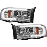 RECON 264191CLC CLEAR PROJECTOR HEADLIGHTS WITH OLED U-BAR - sunny-diesel-performance