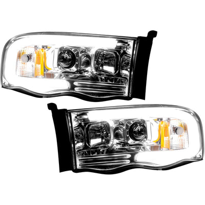 RECON 264191CLC CLEAR PROJECTOR HEADLIGHTS WITH OLED U-BAR - sunny-diesel-performance
