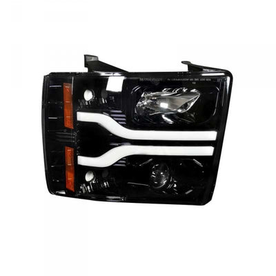 RECON 264195BKC SMOKED PROJECTOR HEADLIGHTS WITH OLED U-BAR - sunny-diesel-performance