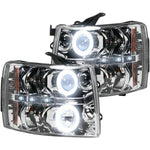 RECON 264195CLCC CLEAR PROJECTOR HEADLIGHTS WITH CCFL HALOS - sunny-diesel-performance
