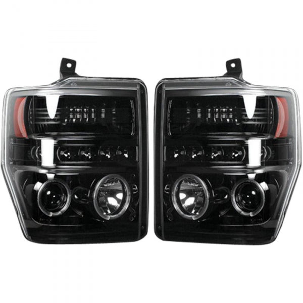RECON 264196BKCC SMOKED PROJECTOR HEADLIGHTS WITH CCFL HALOS - sunny-diesel-performance
