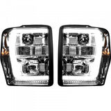 RECON 264196CLC CLEAR PROJECTOR HEADLIGHTS WITH OLED U-BAR - sunny-diesel-performance