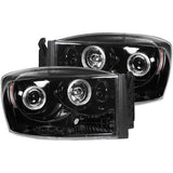 RECON 264199BKCC SMOKED PROJECTOR HEADLIGHTS WITH CCFL HALOS - sunny-diesel-performance