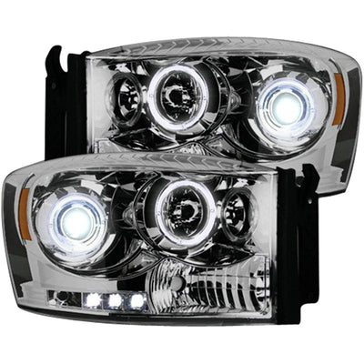RECON 264199CLCC CLEAR PROJECTOR HEADLIGHTS WITH CCFL HALOS - sunny-diesel-performance