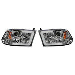 RECON 264270CLC CLEAR PROJECTOR HEADLIGHTS WITH OLED U-BAR - sunny-diesel-performance