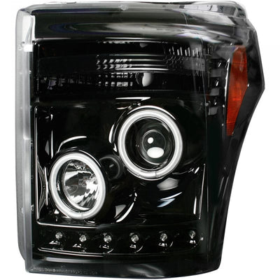 RECON 264272BKCC SMOKED PROJECTOR HEADLIGHTS WITH CCFL HALOS - sunny-diesel-performance