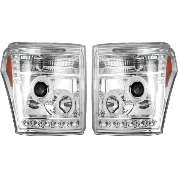 RECON 264272CLCC CLEAR PROJECTOR HEADLIGHTS WITH CCFL HALOS - sunny-diesel-performance