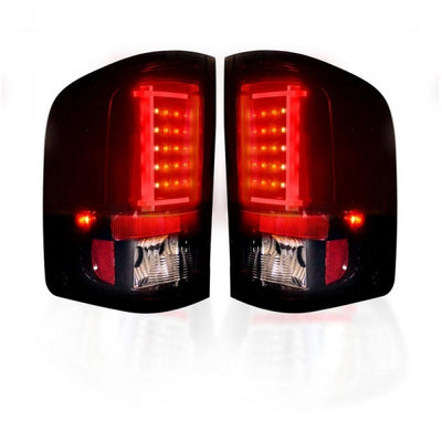 RECON 264291RBK DARK RED SMOKED OLED TAIL LIGHTS - sunny-diesel-performance