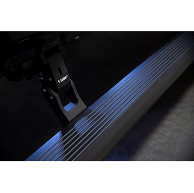 RBP BLACK STEALTH POWER RUNNING BOARDS WITH EXTENDED DROP