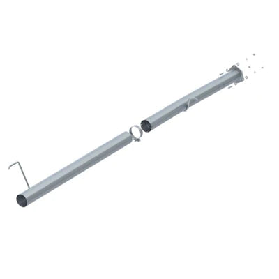 2013-2018 CUMMINS RACE PIPE WITH MUFFLER CAB & CHASSIS ALUMINIZED