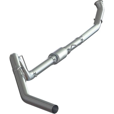 2007.5-2010 DURAMAX 4" DOWN PIPE BACK EXHAUST W/MUFFLER STAINLESS STEEL