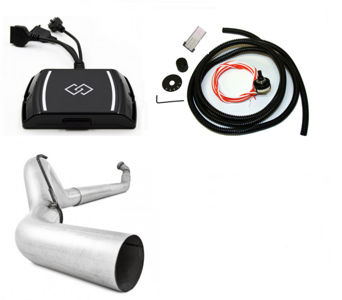 GDP Tuning EZ LYNK 2.0 5in Exhaust No Muffler For 2013-2018 Ram 6.7L Cummins - sunny-diesel-performance