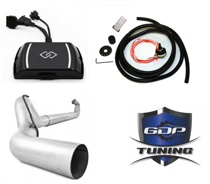 GDP Tuning EZ LYNK 2.0 4in Exhaust No Muffler For 2013-2018 Ram 6.7L Cummins - sunny-diesel-performance